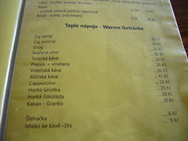Výběr kávových nápojů